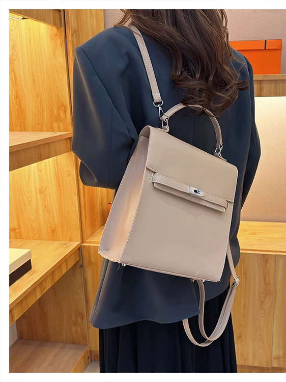 

Mousmai Women's Large Capaci Casual Travel Bapa Faionable Multi-Functional Leisure Small Bookbag Engli Sle