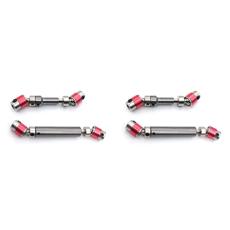 ABXE-4Pcs Metal Front & Rear CVD Drive Shaft For Feiyue FY03 FY-03 FY01-07 Q39 1/12 RC Car Upgrade Parts Accessories