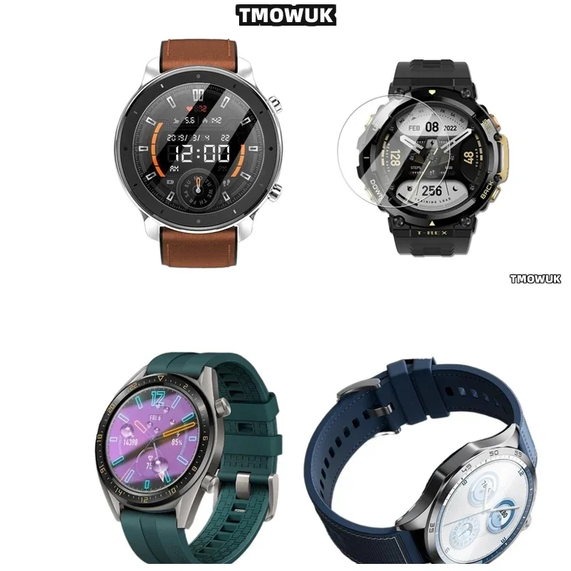 ​​For Amazfit GTR 42 47mm T Rex 2 3 T-Rex Pro 3 Ultra – 9H Hardness, Anti-Reflective Tempered Glass​​