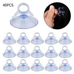 40pcs Sucker 45mm Car Sunshade Suction PVC Cup Clear Rubber Plastic Window Sucker For Car Glass Window Decoration