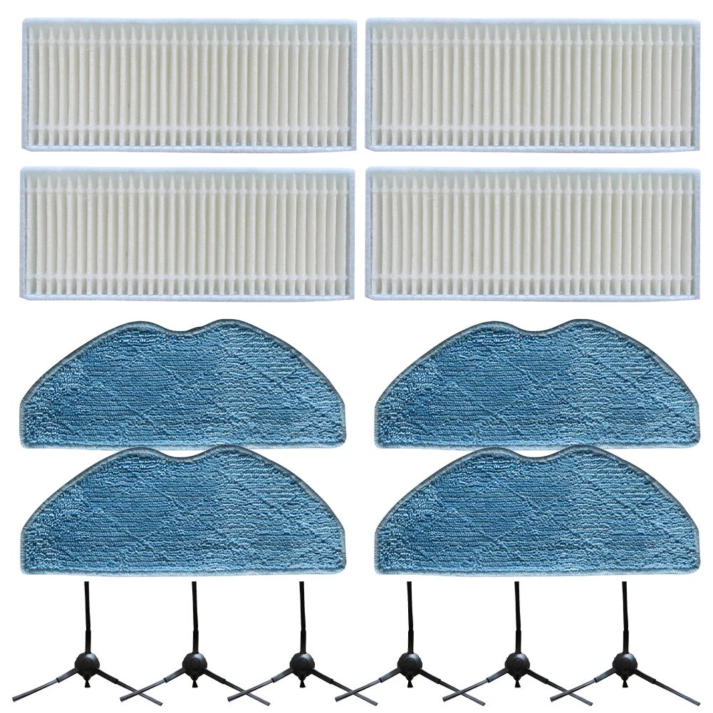 

Side Brush Filter Mop Cloth Kit For Tapo RVA300 RV10 RV10 Plus RV30 RV30 Plus Vacuum Cleaner Parts