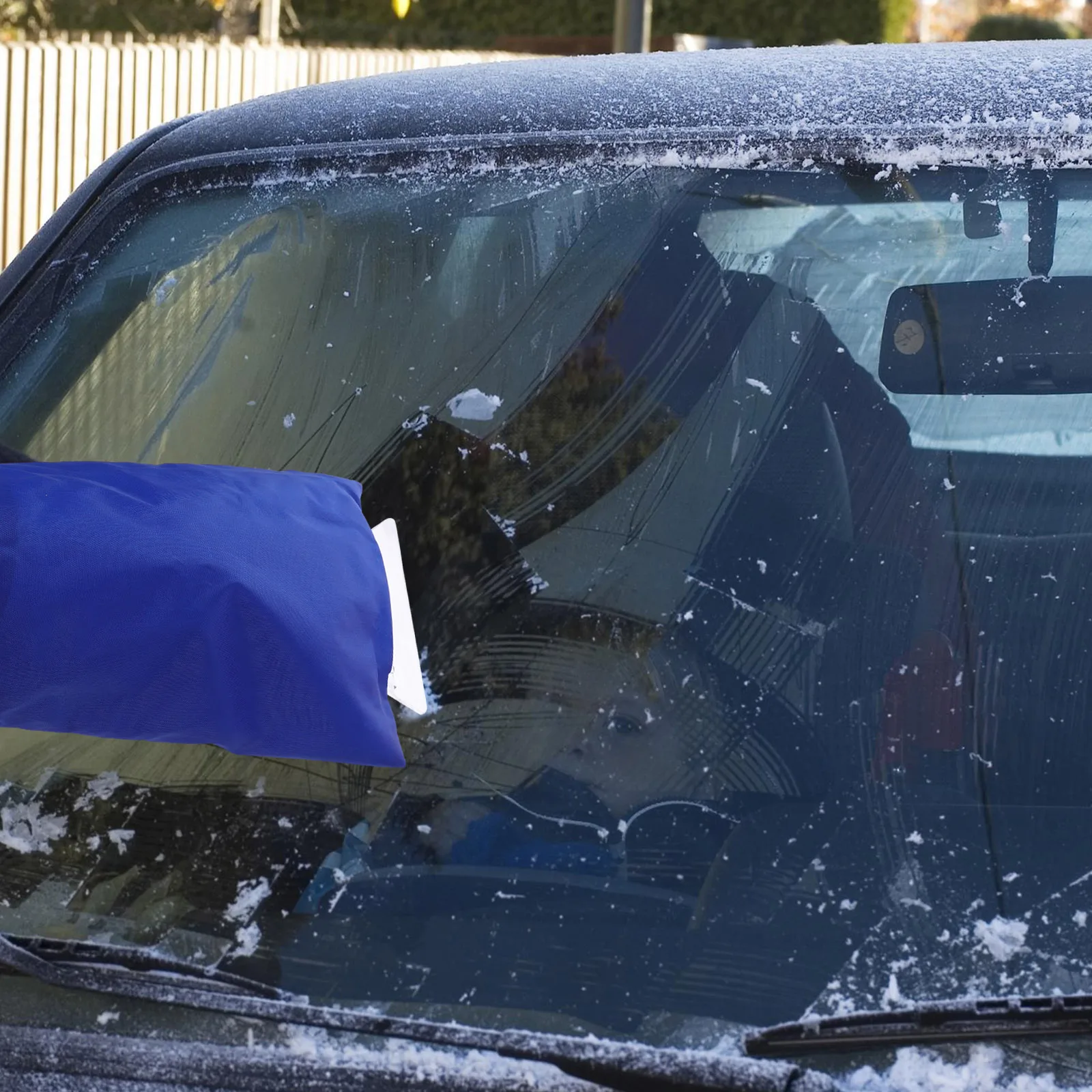 

2pcs Waterproof Warm Gloves Ice Snow Shovels Windshield Scrapers Thick Lined Anti Scratch\ ： \N**