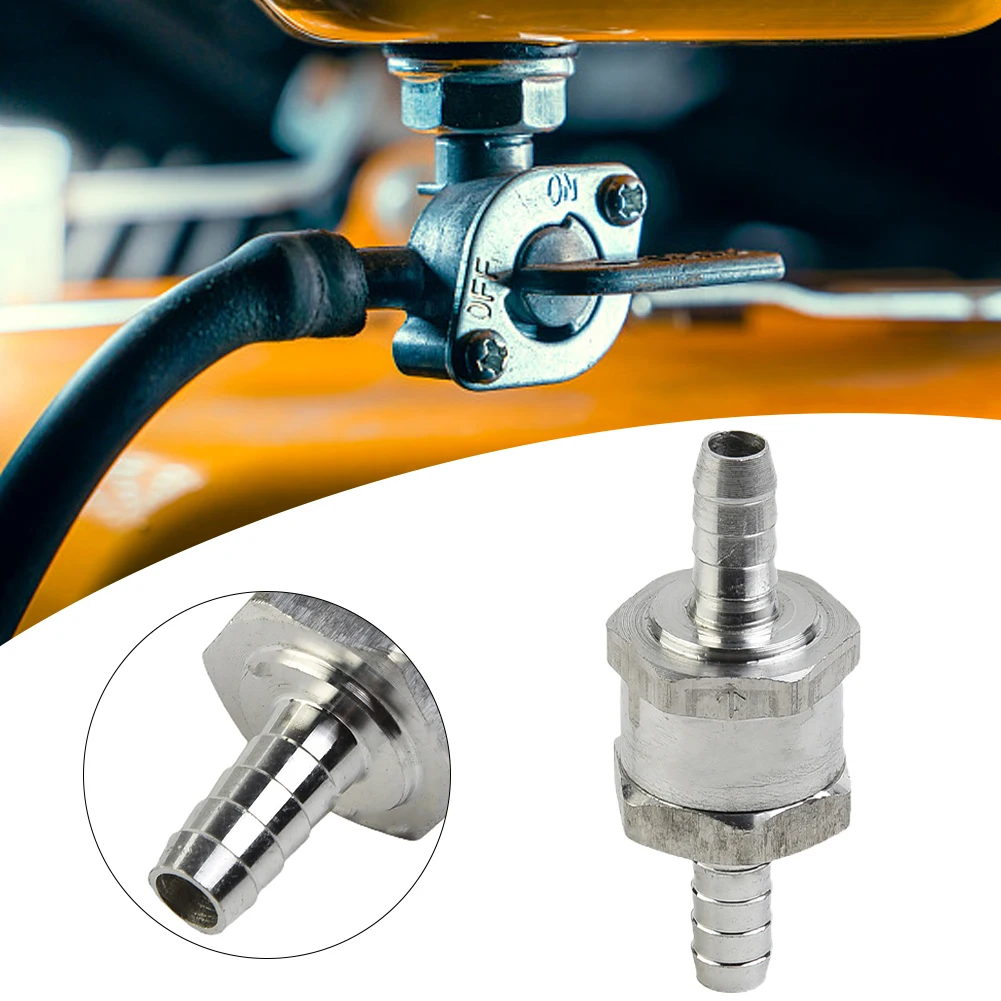 6-12mm geri dönüşsüz vana krom tek yönlü geri dönüşsüz çek valf Auminium yakıt su gazı hava vakum 6mm/8mm/10mm/12mm