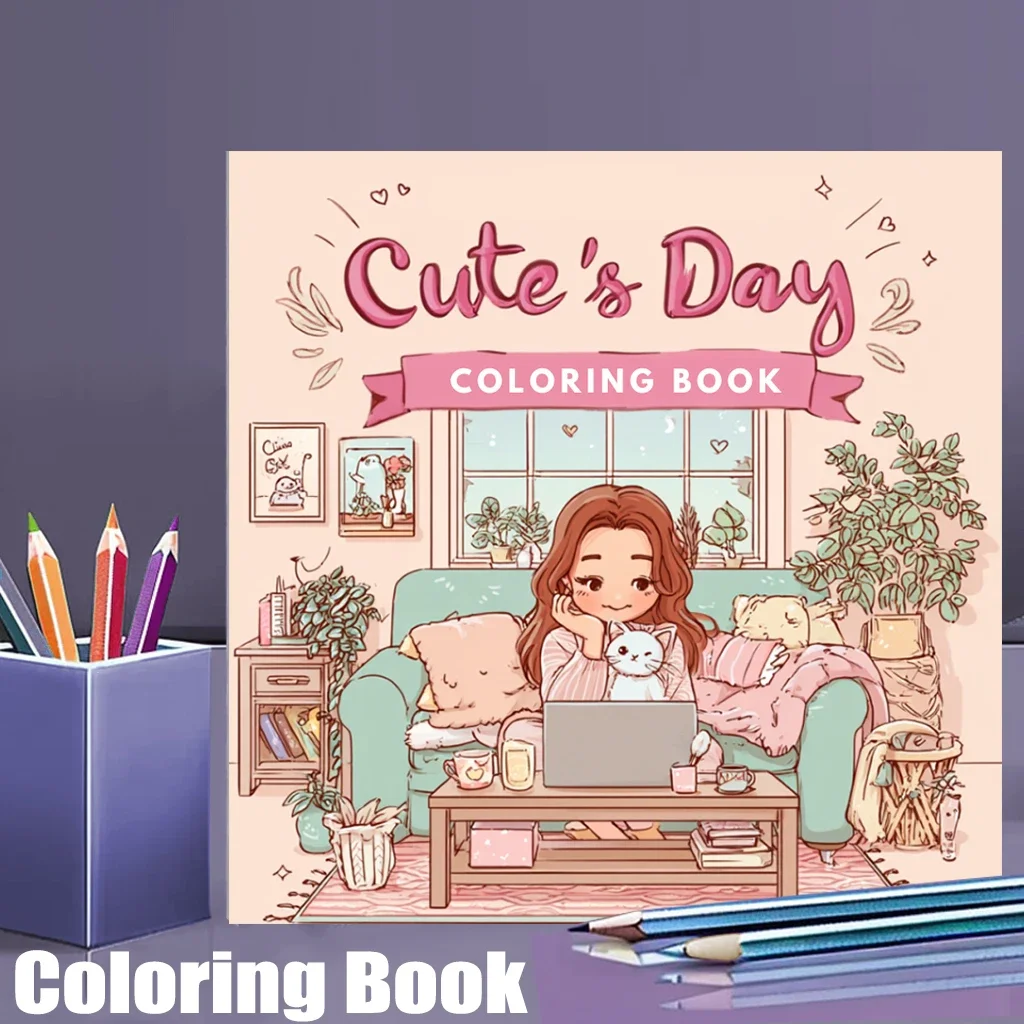 Girls Life Coloring Book for Adult | 28 Pages Colouring Book, Drawing Supplies for Christmas, Thanksgiving