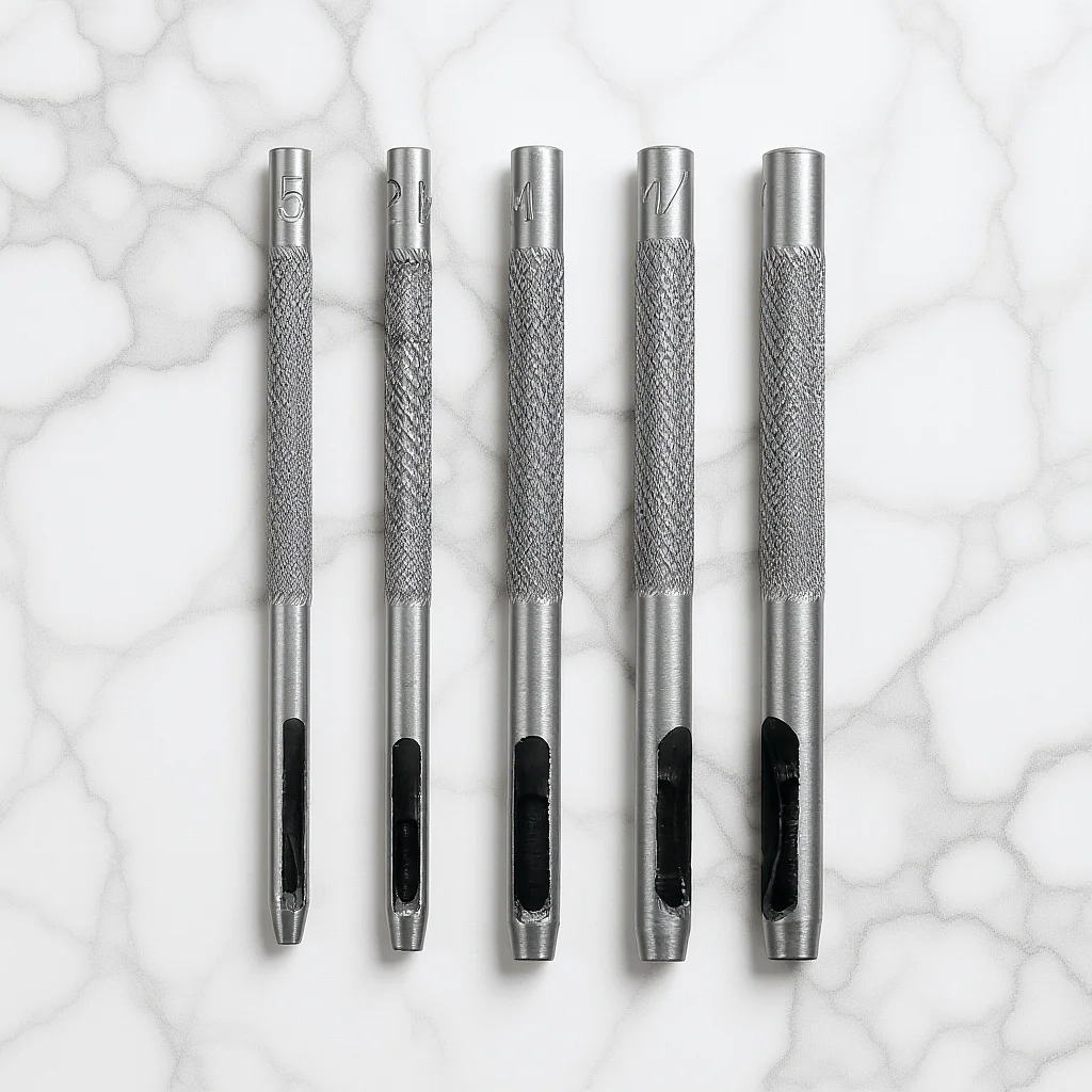 

5Pcs Durable Hole Punch Set Hollow Punch Tool for Belt Eyelet Craft Cutting Belt Hole Cutter Eyelet Equipment