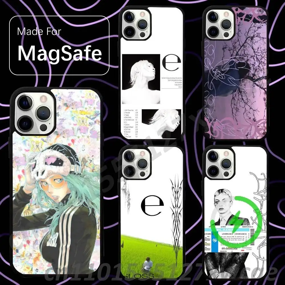 Drain Gang Ecco2k Bladee 333 IceDancer For Magsafe Charger Case For iPhone 15,16,17,13,14,11,12,Pro,Max,Plus,E,Air,Mini Cover