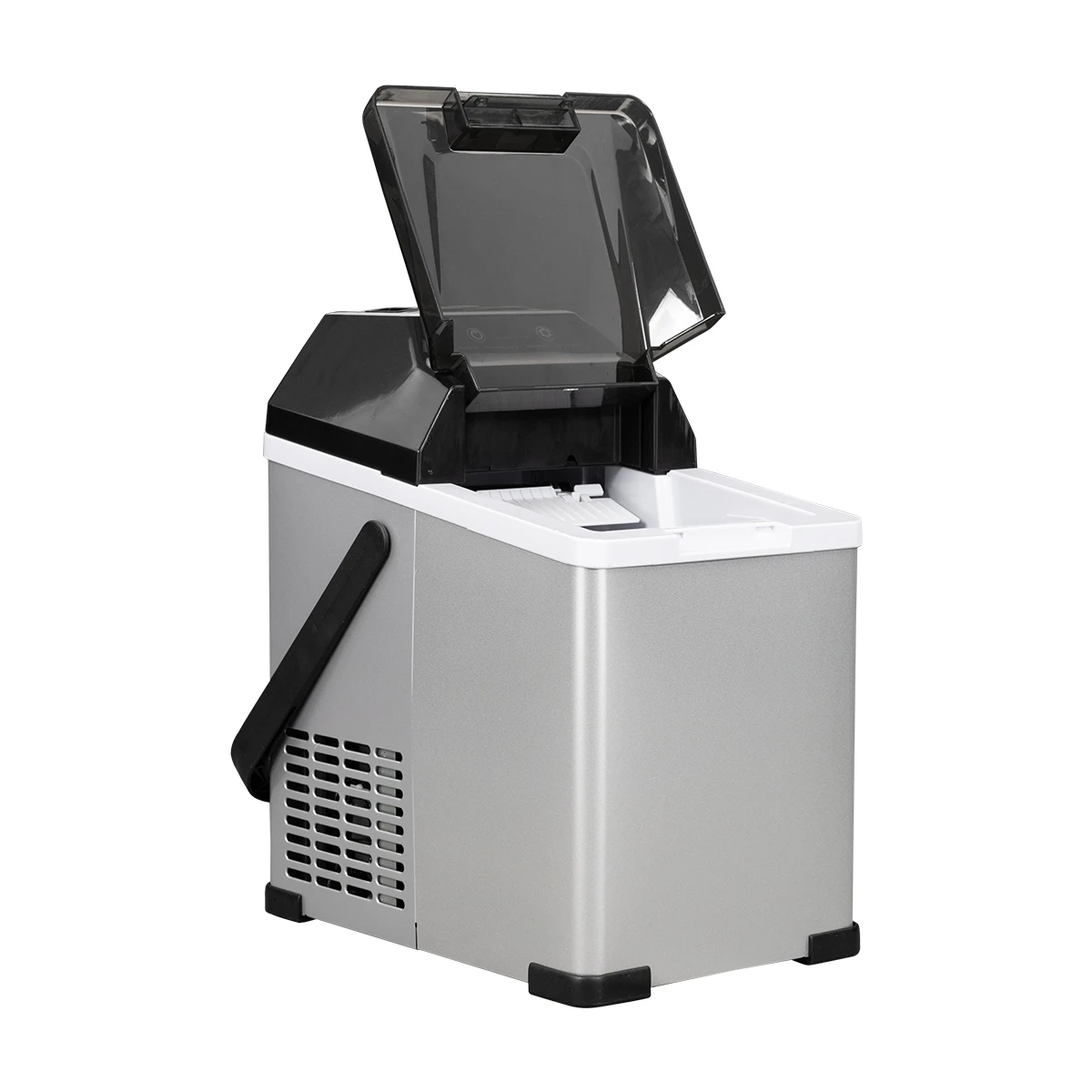 صانع الثلج المحمول ثنائي الغرض صندوق الثلج التلقائي صانع مكعبات الثلج الصغيرة للاستخدام المنزلي والخارجي