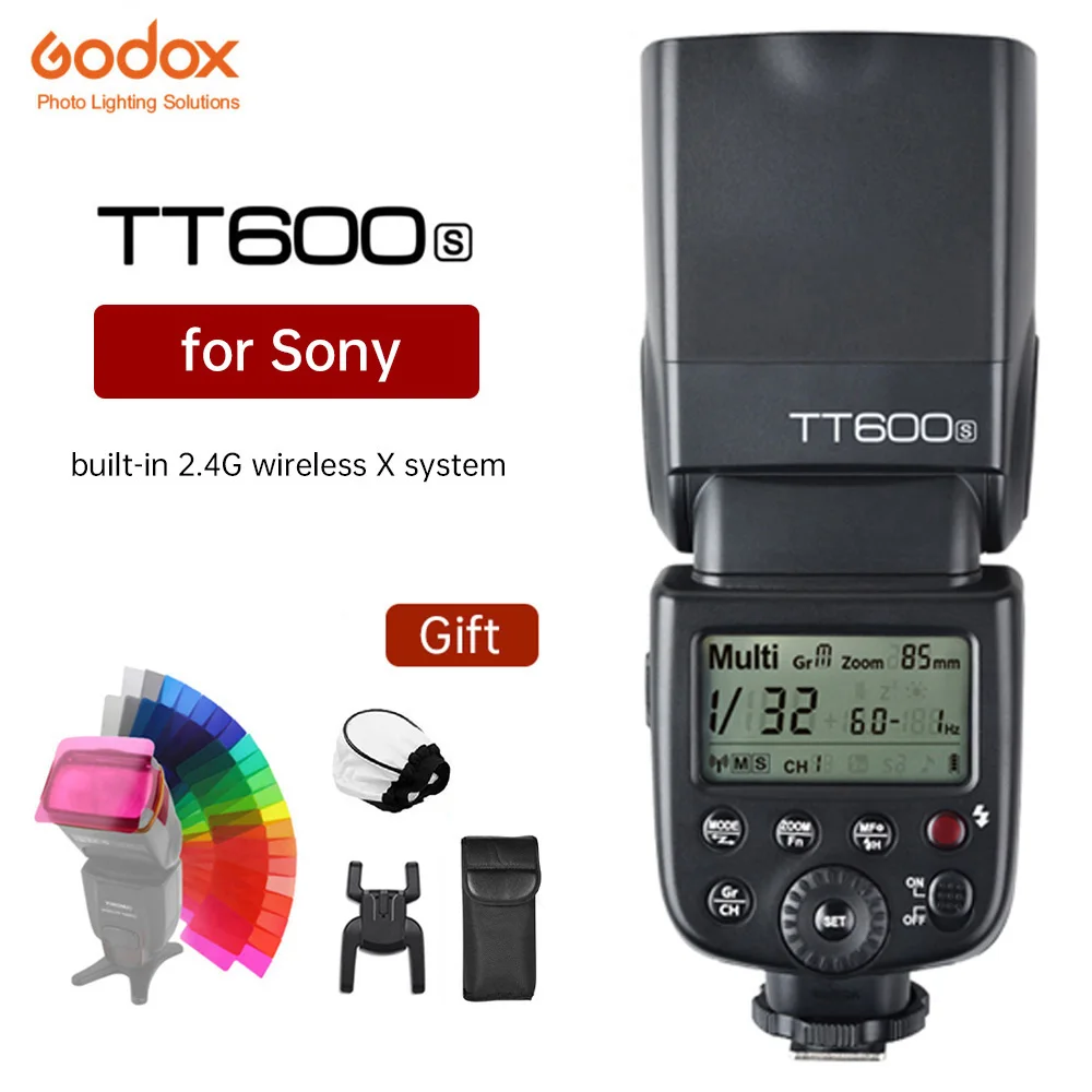 GODOX TT600S GN60 Flash Light Master Slave Speedlite 2.4G Wireless X System for Sony DSLR Camera A7S A7 A7R II A7MII A6000 A6300