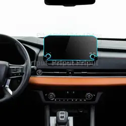 Tempered glass screen protector film For Mitsubishi Outlander SE SEL 2022 9 inch Car radio GPS Navigation Interior accessories
