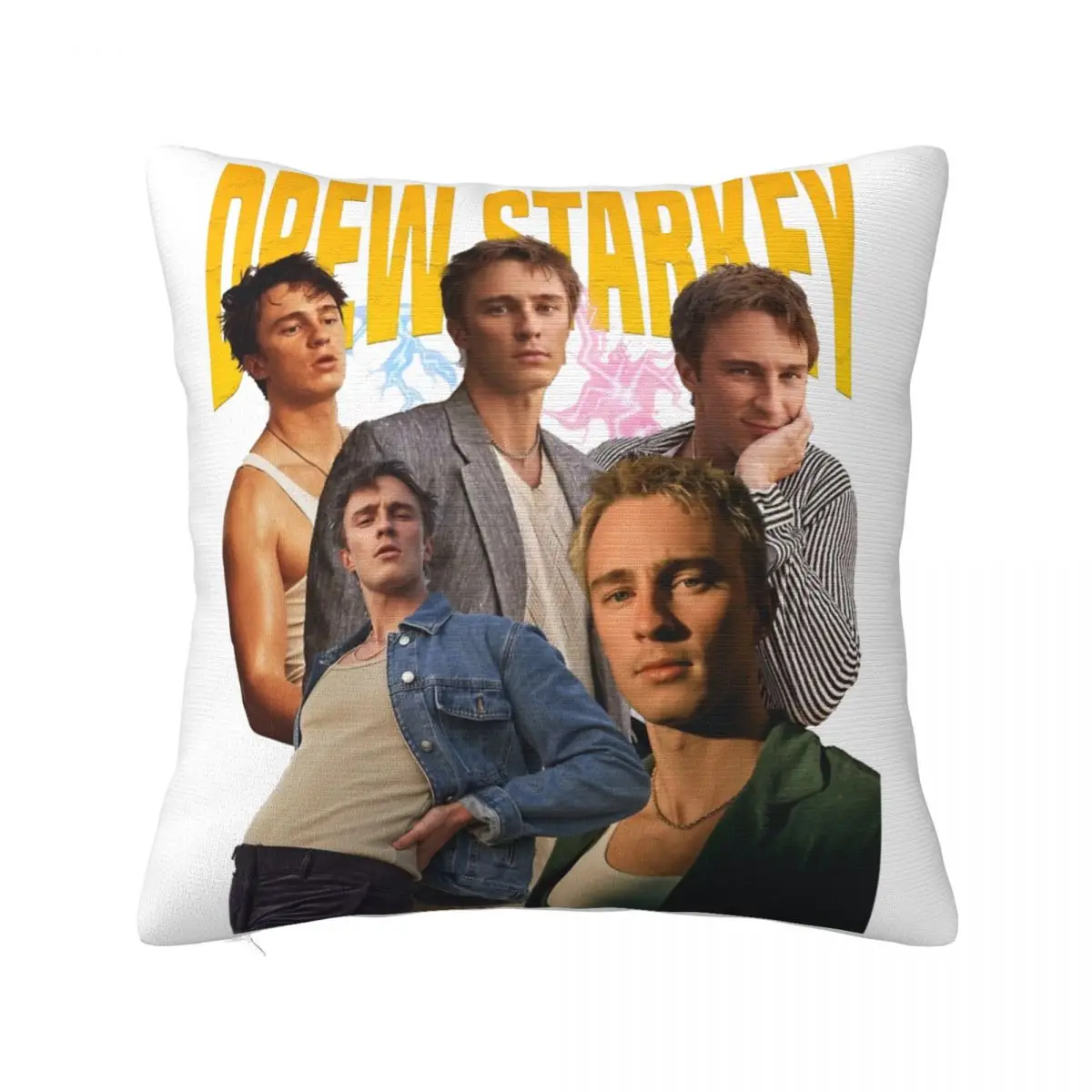 Drew Starkey Actor Pillowcase Soft Fabric Cushion Cover Decorative Pillow Case Cover Home Zipper 40*40cm