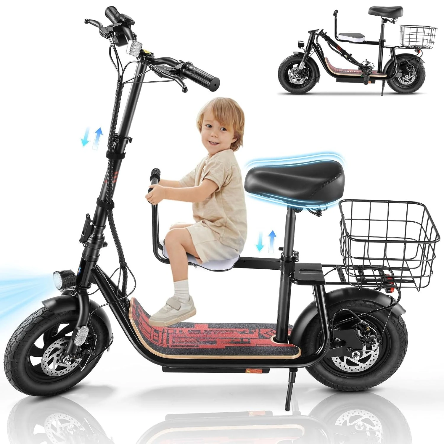 

Пиковый электрический самокат мощностью 1200 Вт с сиденьем, электрический самокат максимальной радиосвязи 30 миль для взрослых и подростков, максимальная скорость 20 миль в час, по индивидуальному заказу