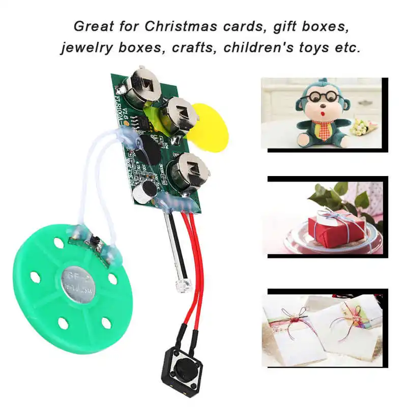 4mins DIY Recordable Greeting Card Module Light Sense Voice Sound Record Chip