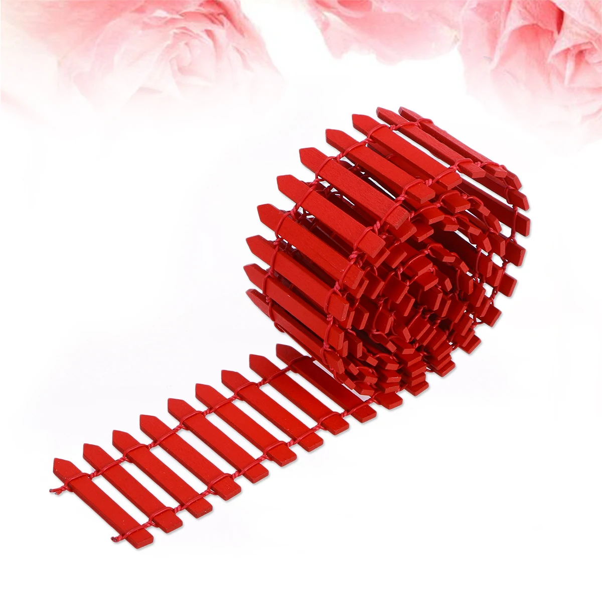 Mini valla de madera de 100Cm X 5Cm para jardín de hadas, terrario bonsái, piquete de paisajismo artesanal, adorno de madera pequeño, patio de árbol de Navidad