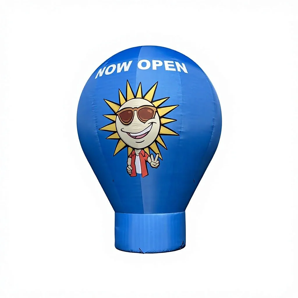 New Design Giant Inflatable Advertising Balloons Easy Setup 20ft Inflatable Hot Air Style Balloon for Promotion Party Event
