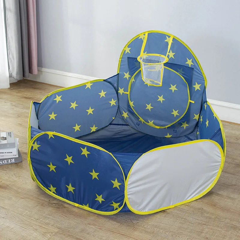 3 in 1 Portable Rocket Children\'s Tent Toys Camping Tent Kids Ball Pool for Children Play House Crawling Tunnel Pop-up Tent
