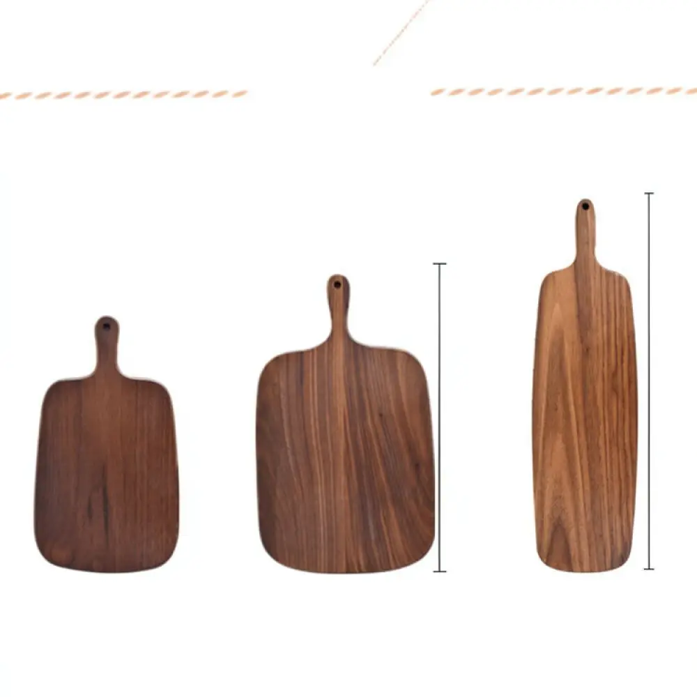 Elegant Walnut Wood Chopping Board Serving Tray For Steak Sushi Bread Kitchen Food Display Platter Natural Wooden Plate