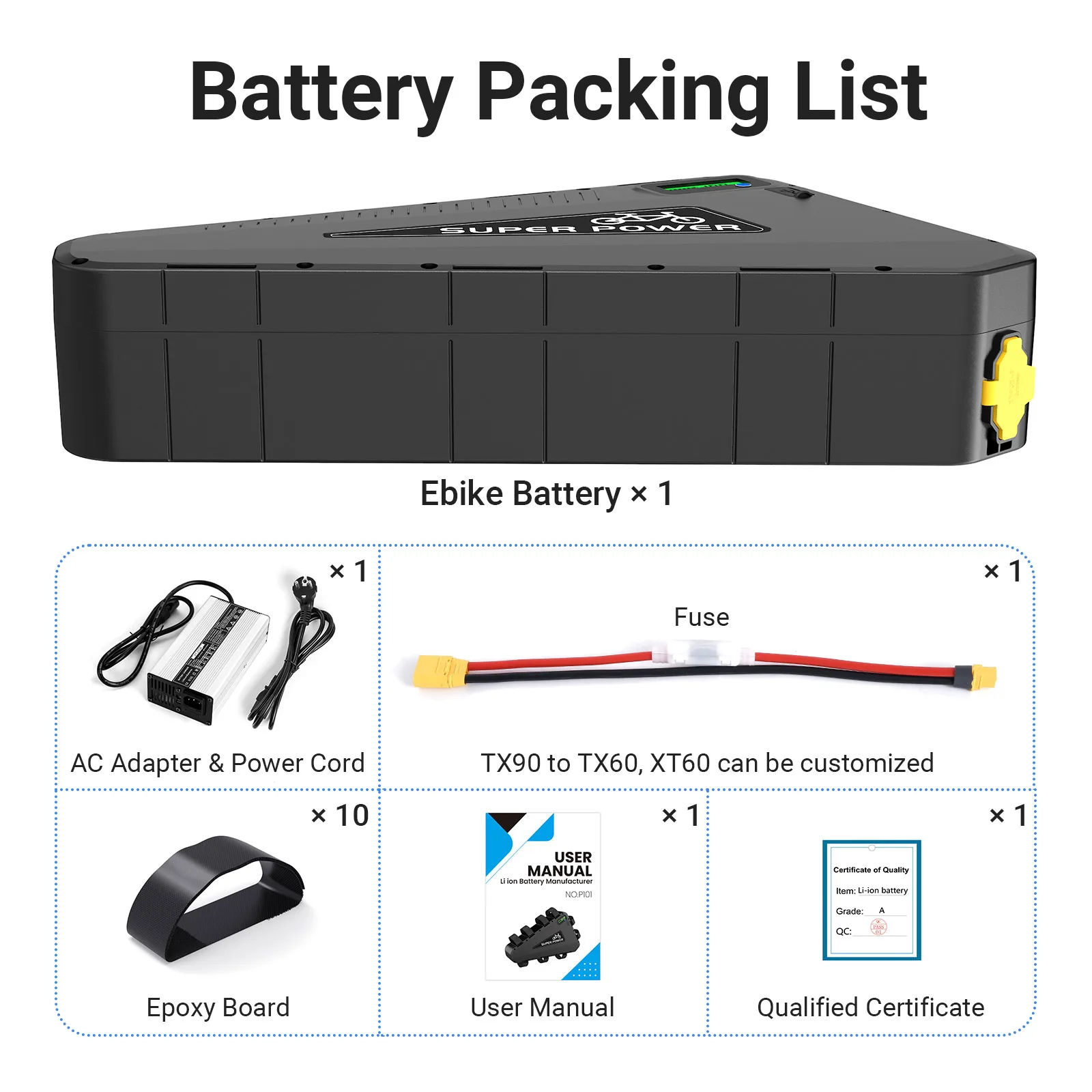 Original Ebike Batterie 52V 48V Dreieck Lithium Batterie Hard Case Pack Für 350W 500W 750W 1000W 1500W 2000W 3000W – Detail 3