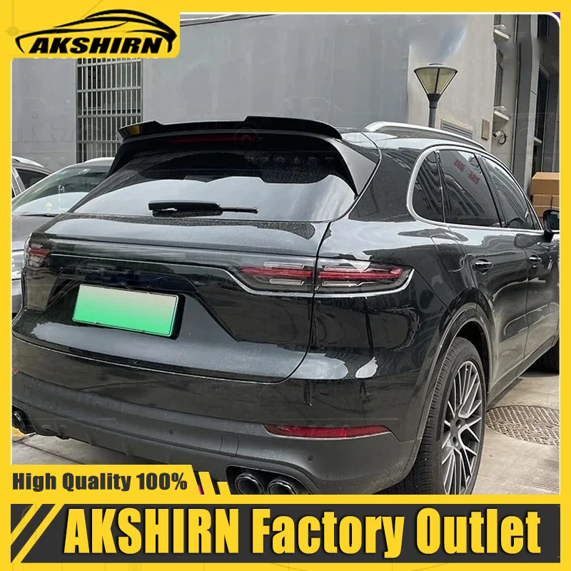 Car Spoilers ABS Plastic Rear Spoiler Lip Tailgate Spoiler For Porsche Cayenne 9Y 9Y0 2018 2019 2020 2021 2022 2023