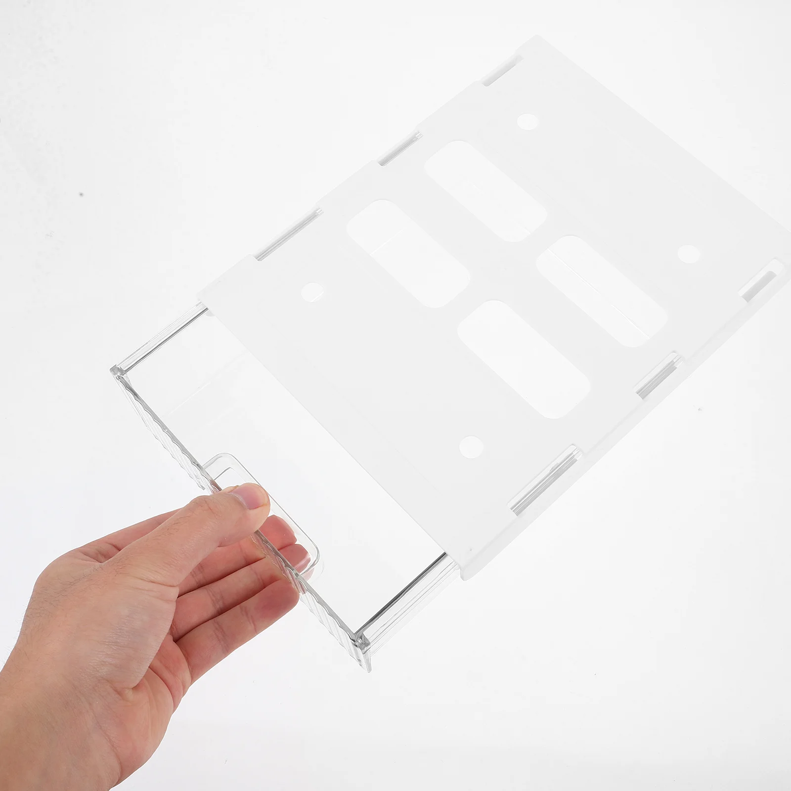 

Under Drawer Under Desk Storage Box Organizer Hidden Storage Box Desktop Stationery Holder Plastic Home Office Use