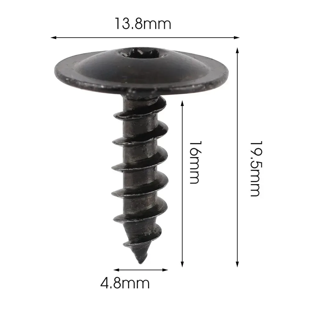 T20 Torx Head Screw M5x16 Car Engine Undertray Splash Shield Guard Bolts Auto Bumper Metal Retainer Fastener for VW Golf Passat - view 3