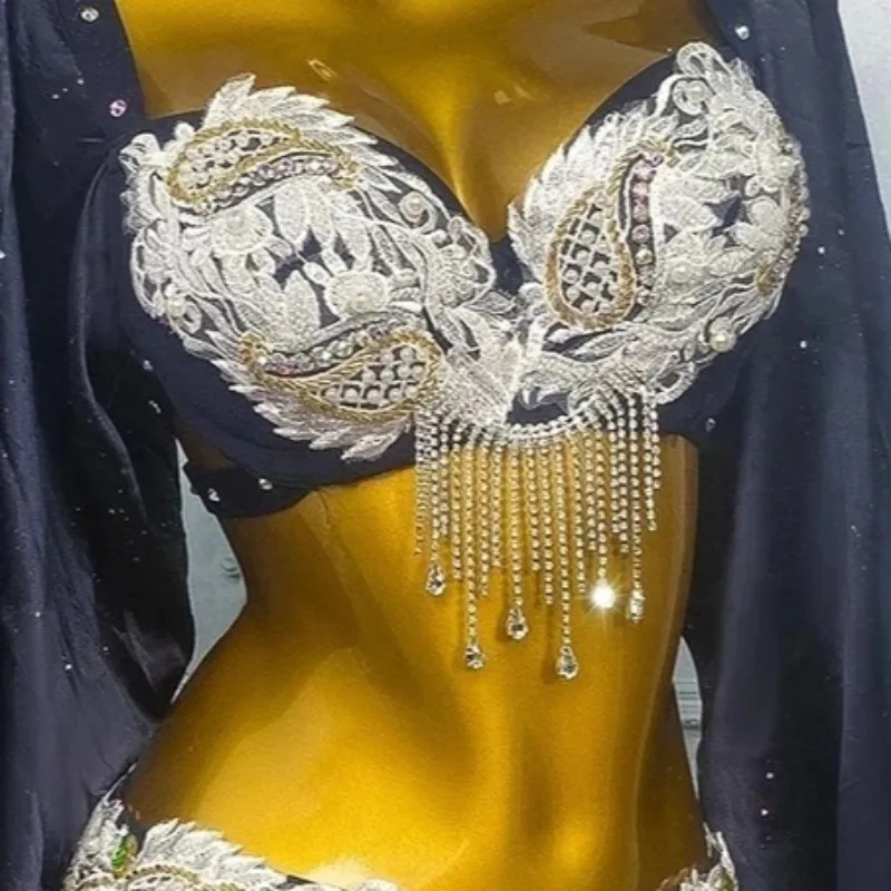 Trajes de danza del vientre personalizados, vestido de actuación para mujer, nuevo conjunto de Ropa de baile oriental, vestido de práctica, ropa india, traje de mujer 2025