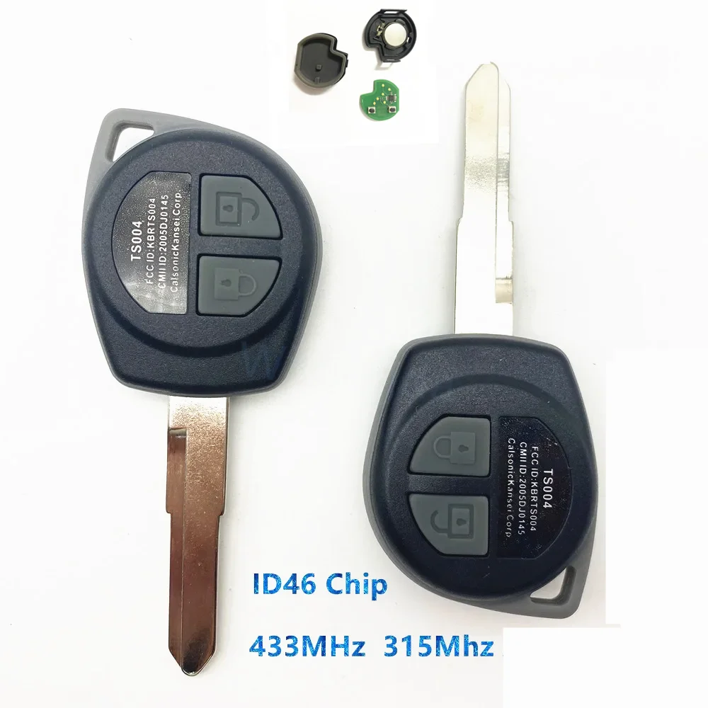 1/5pcs 433MHz /315Mhz ASK/FSK ID46 Chip Car Remote Key for Suzuki Swift SX4 ALTO Vitara Grand Vitara Ignis JIMNY Splash