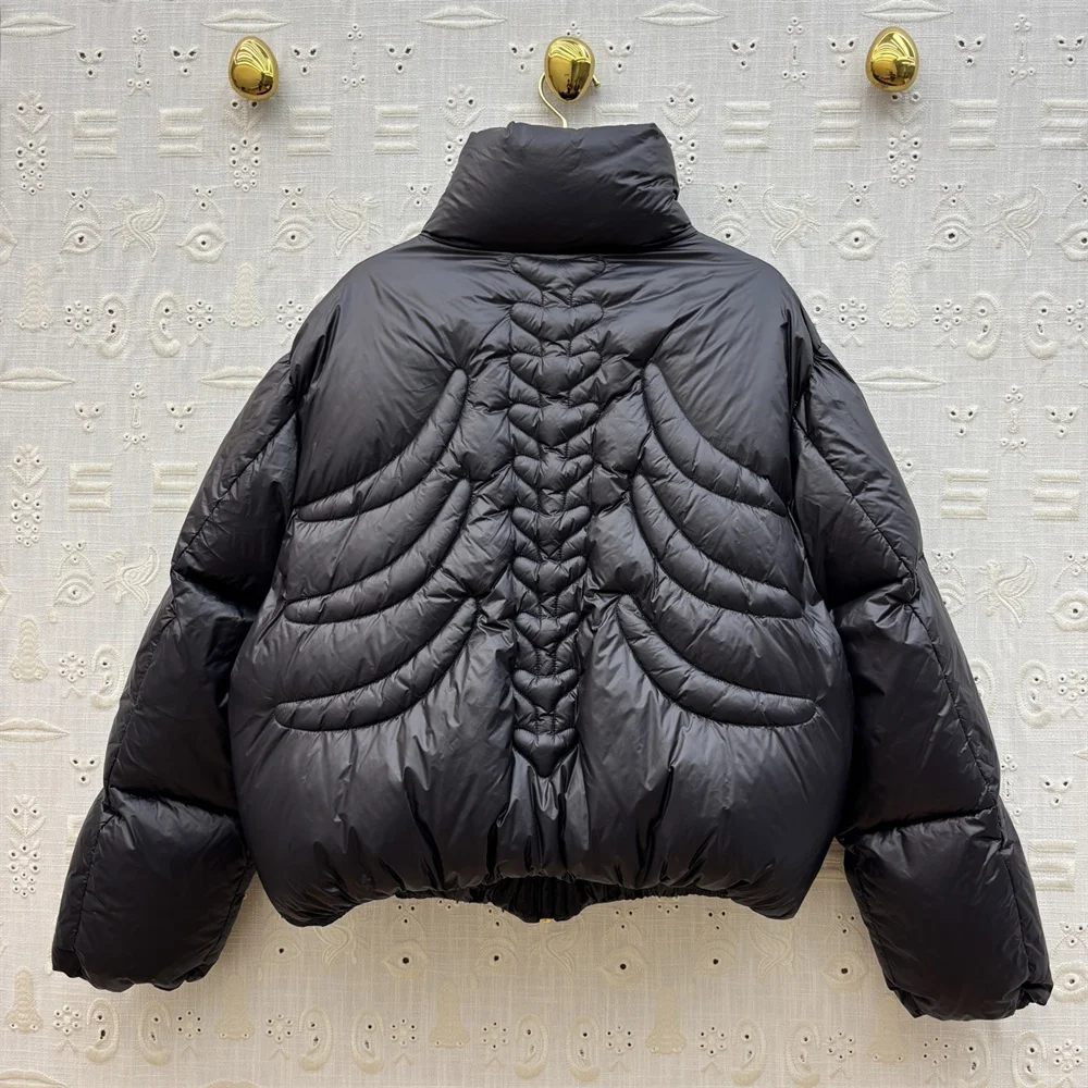 2025 الخريف/الشتاء المرأة أسفل سترة مشبك معدني سستة عالية الرقبة الدافئة سترة نسائية y2k جديد جودة عالية باركر الصدرية #6