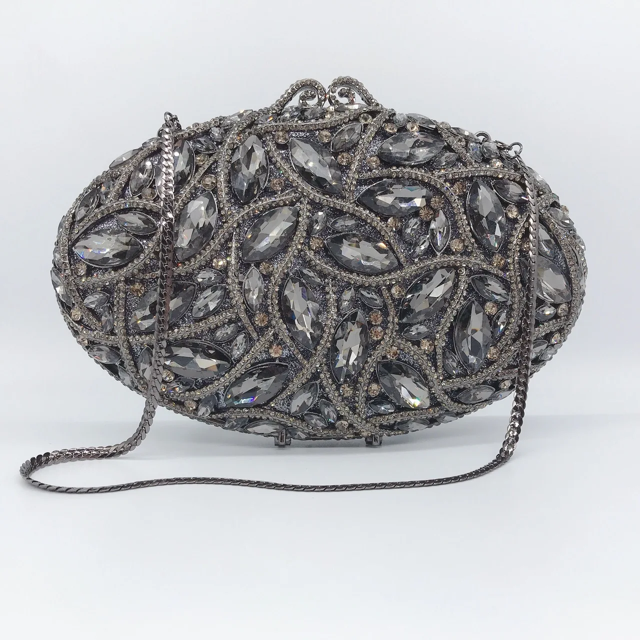 Hollow Metal Diamond Dinner Bag Ladies Banquet Dress Full Diamond Handheld Fashion Bag Crystal-Embellished Party Clutch Wedding