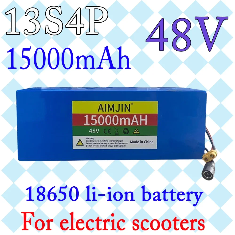 بطارية ليثيوم أيون للدراجات الكهربائية والدراجات البخارية ، 13S4P ، 48V ، 48V ، 48V ، 48V ، BMS