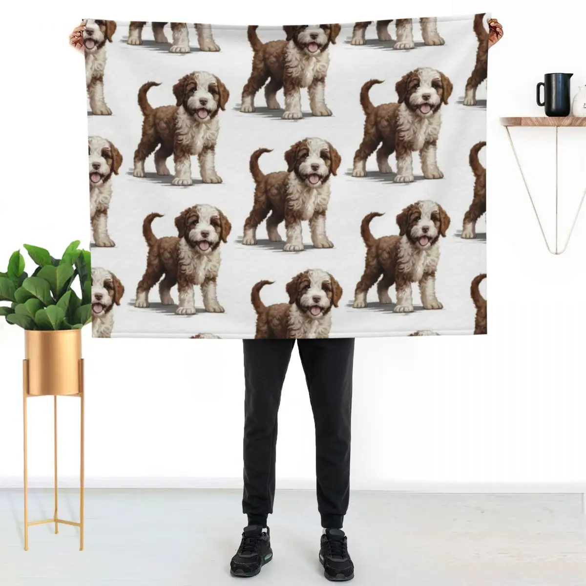 Lagotto Romagnolo dog Throw Blanket wednesday sofa bed Decorative Sofa Flannels Custom Blankets