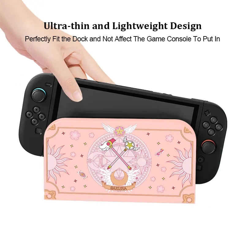 Custodia protettiva per piastra frontale Magic Girls per Nintendo Switch 2 Custodia per piastra frontale di ricambio decorativa per stazione dock TV di ricarica