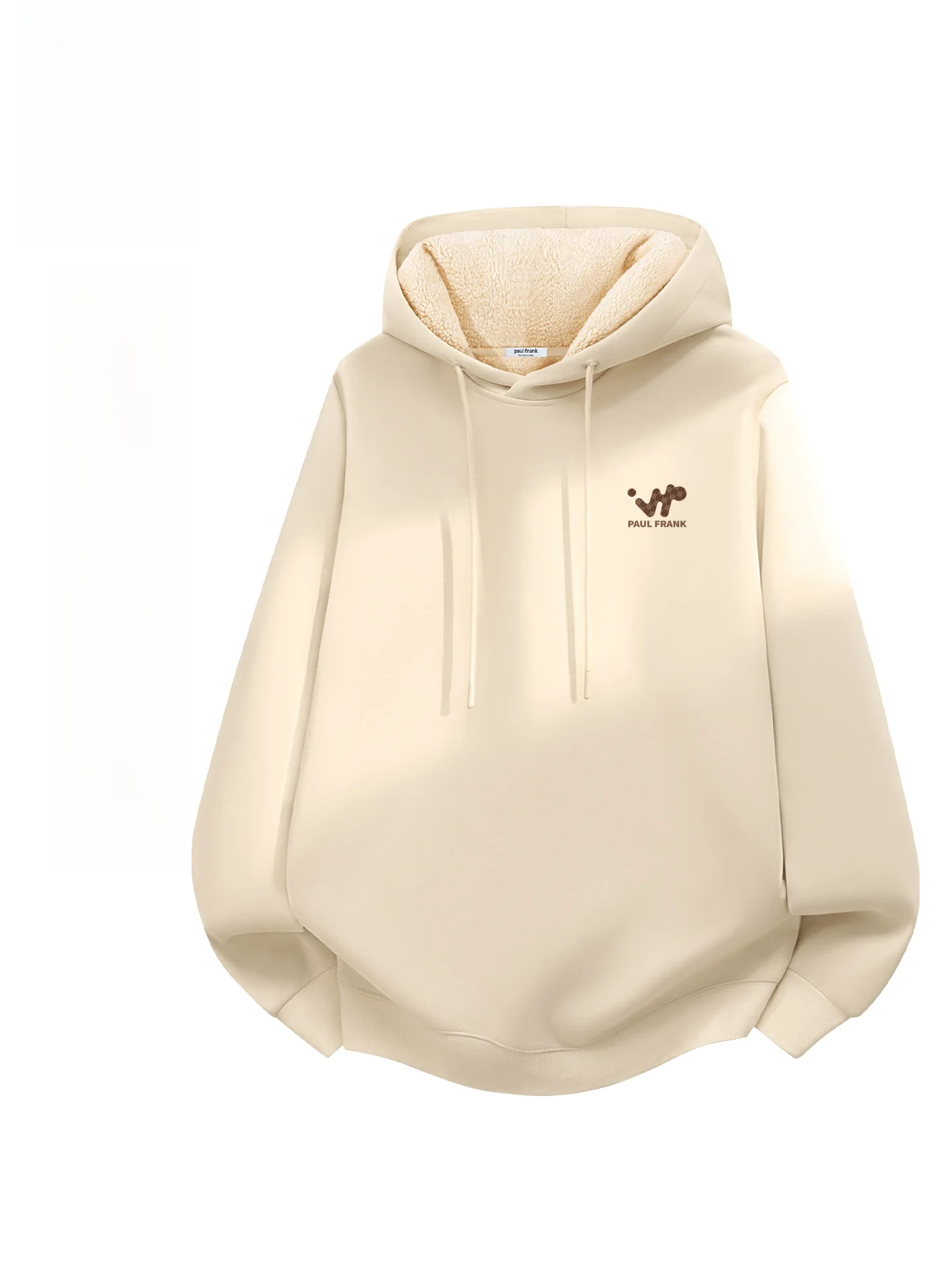 

Hooded Fce Lined Jaet Men's Winter Warm Couple's Clothing eepskin Velvet Casual Sle Youth ular Trend