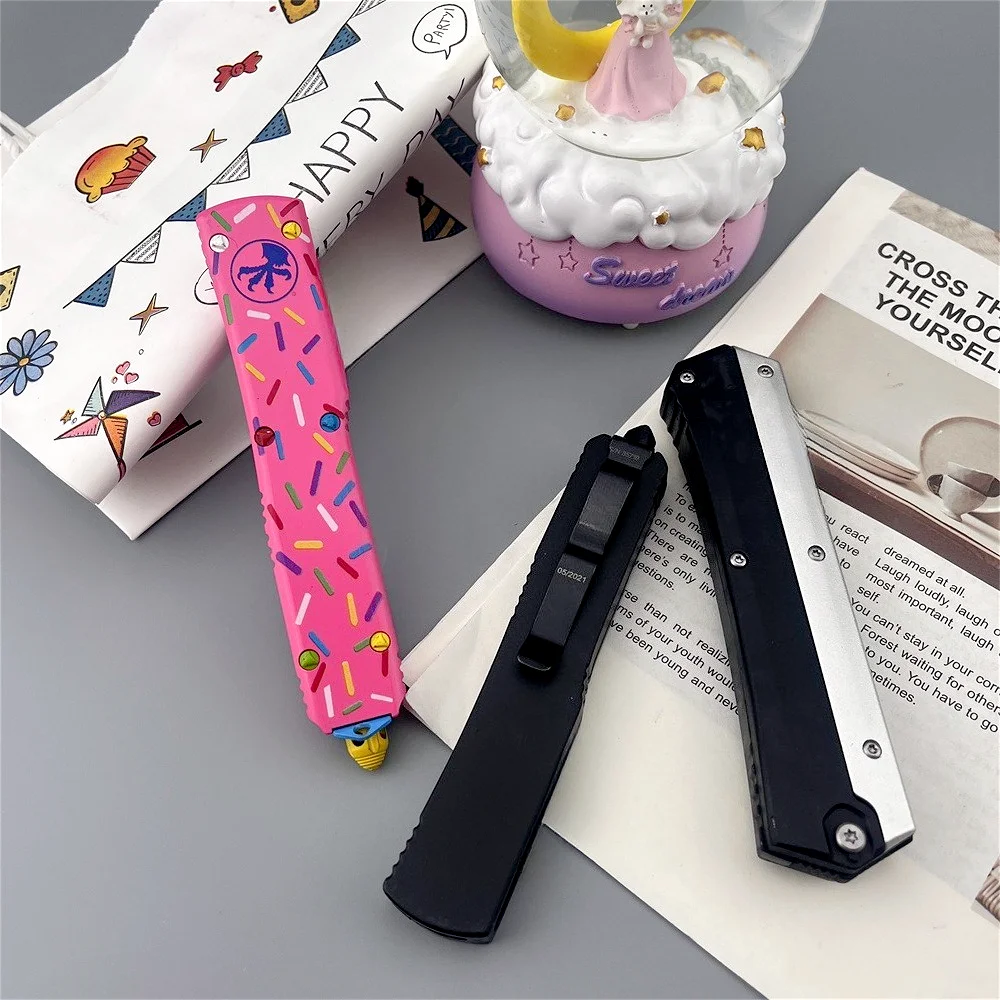 New Hiking Travel Folding Knife 440C Steel Blade Aluminum Alloy Handle Outdoor Multi-Purpose Knife Hiking Knife Camping Knife