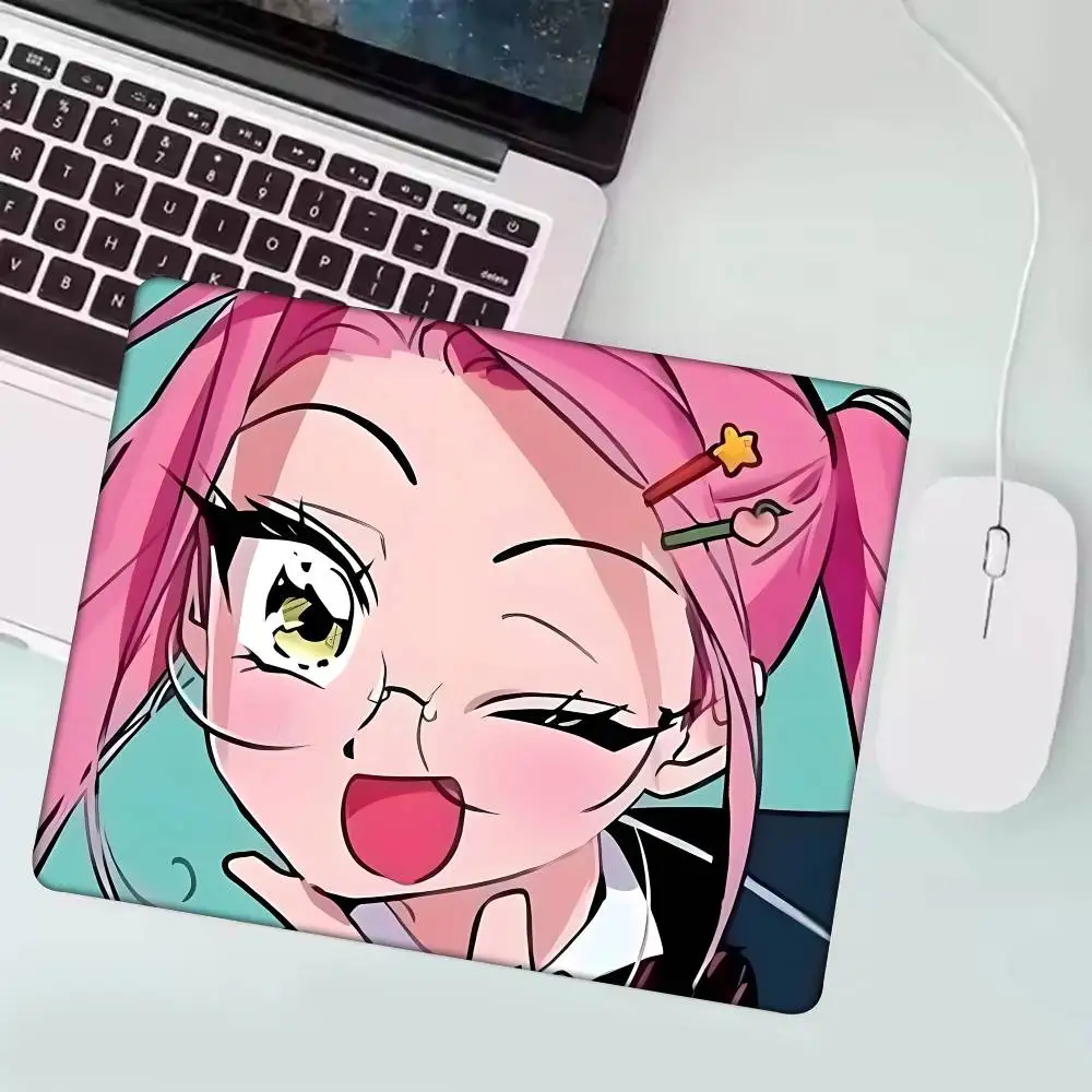 

1pc Anime MIZI Mousepad Small LockEdge For Gamers Computer Desk Pad Rectangular Anti-slip Rubber