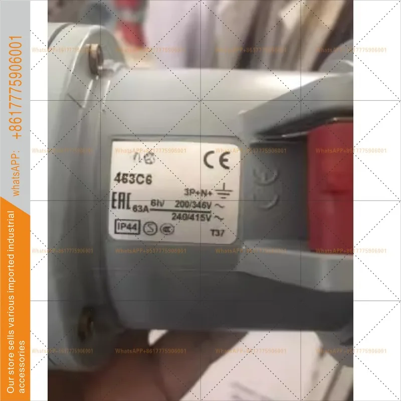 Original five-pole mobile industrial socket 463C6 63A 346-415V