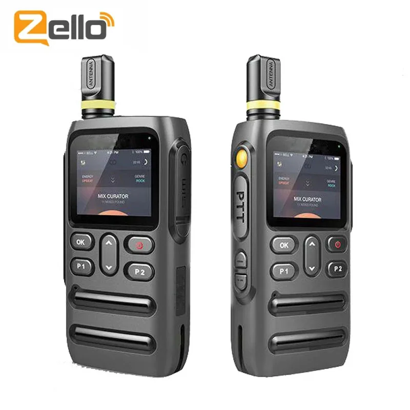 

Realptt Walkie Talkie Zello Radio 5000mAh Unlimited Talk Range 2G/3G/4G WIFI Blue tooth Portable Walki Talki