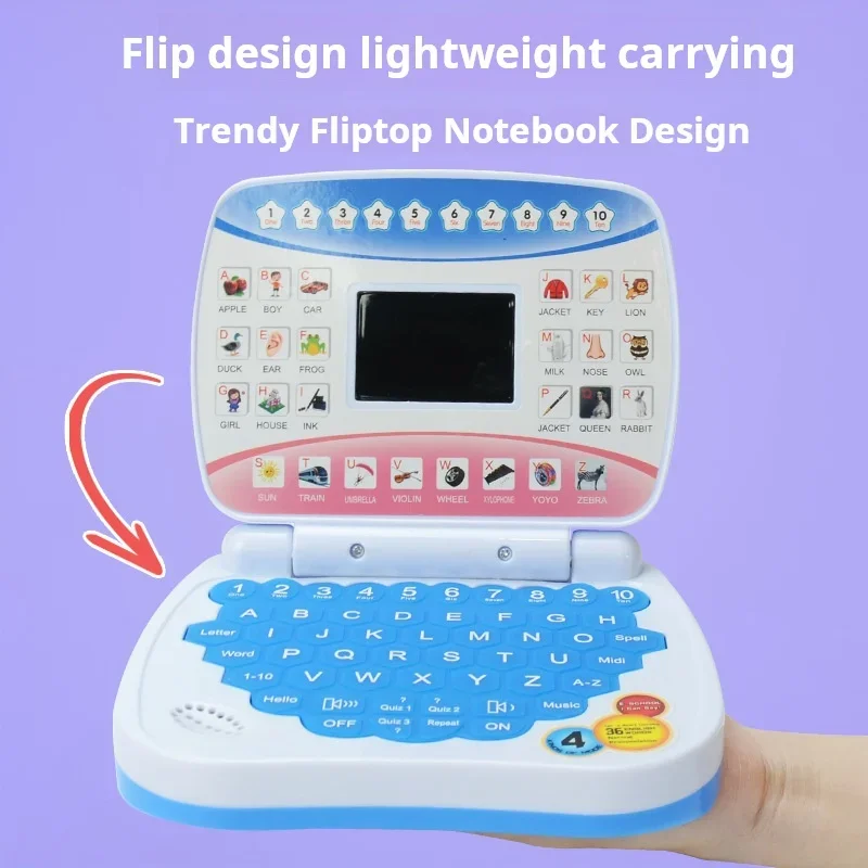 ألعاب تعليم اللغة الإلكترونية لمرحلة ما قبل المدرسة، آلة تعلم الكمبيوتر المحمول، هدية للأطفال الصغار، تطوير المهارات المعرفية