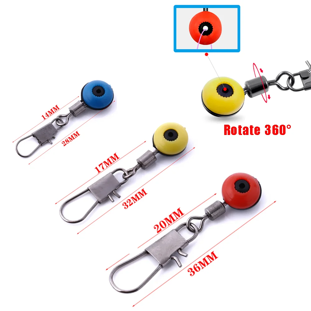 Fishing Floating Space Beans rotate Bobber Connectors Sea Fishing Saltwater Tackle Swivel Equipment Metal Lure Accessories