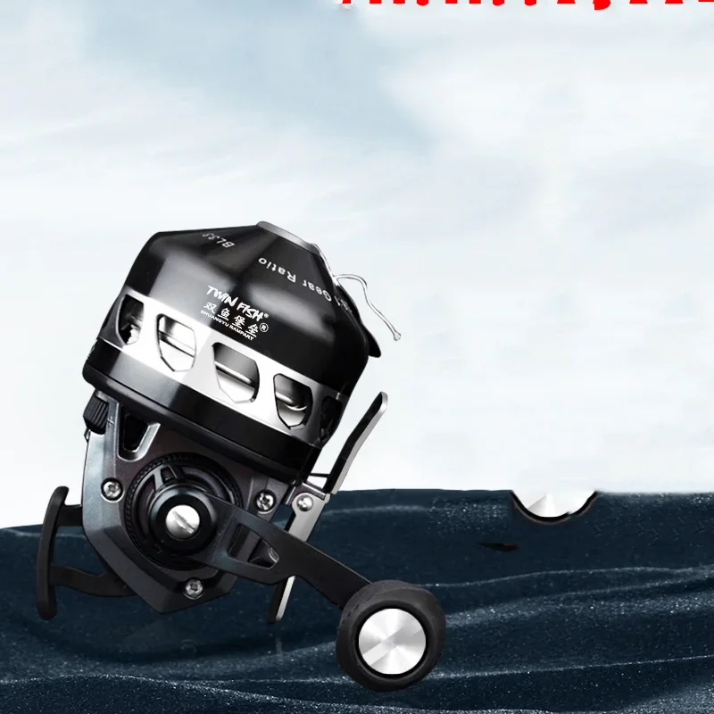 6+1bb Stainless Steel Black/Red 3.6: 1 Gear Ratio Metal Spincasting Fishing Reel 3060m