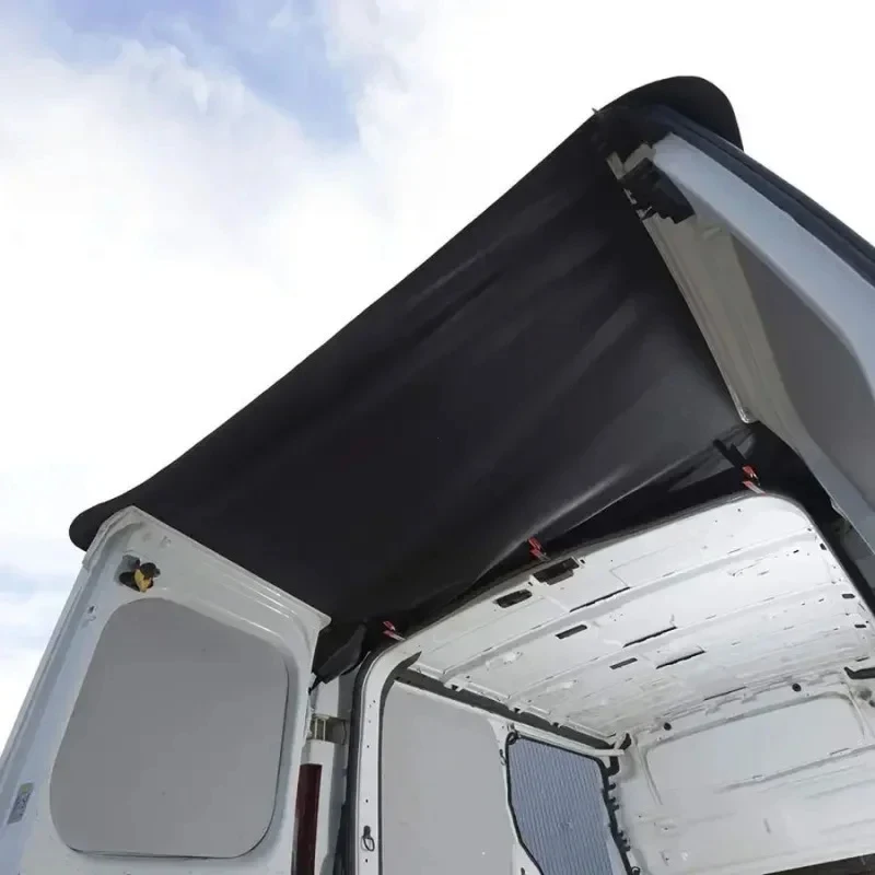 Toldo Universal Reforzado para Puerta Trasera de RV, Toldo Impermeable de Poliéster 600D, Protección Solar para Exteriores, para Autocaravanas y Camping