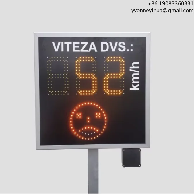 

Радарный ограничитель скорости с улыбающимся и плачущим лицом для захвата дорожного транспортного средства Радарный детектор скорости для плагин безопасности дорожного движения