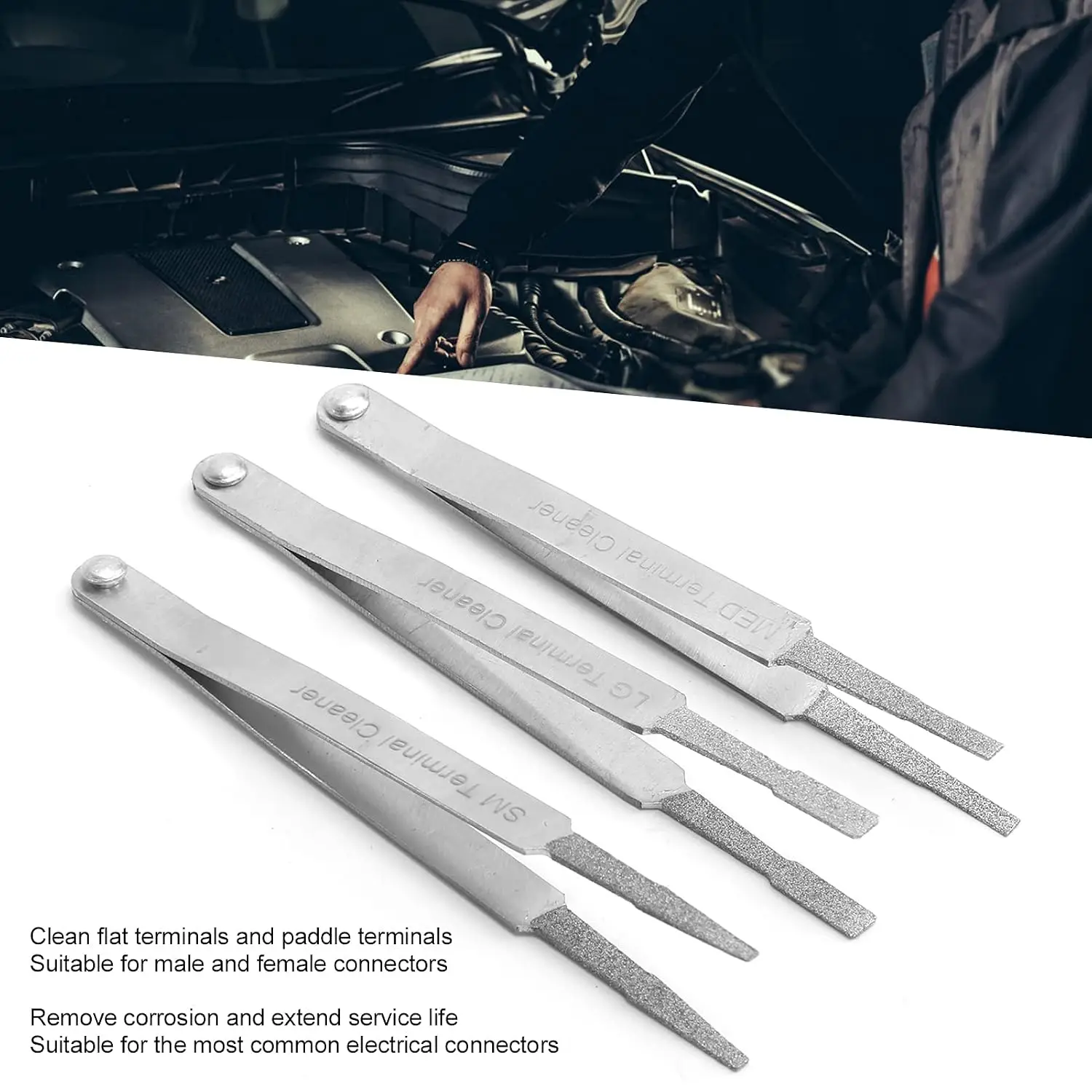 Stylish Tweezer Set And Diamond Nail File Nail Care And Decoration Enthusiasts Handle Terminal
