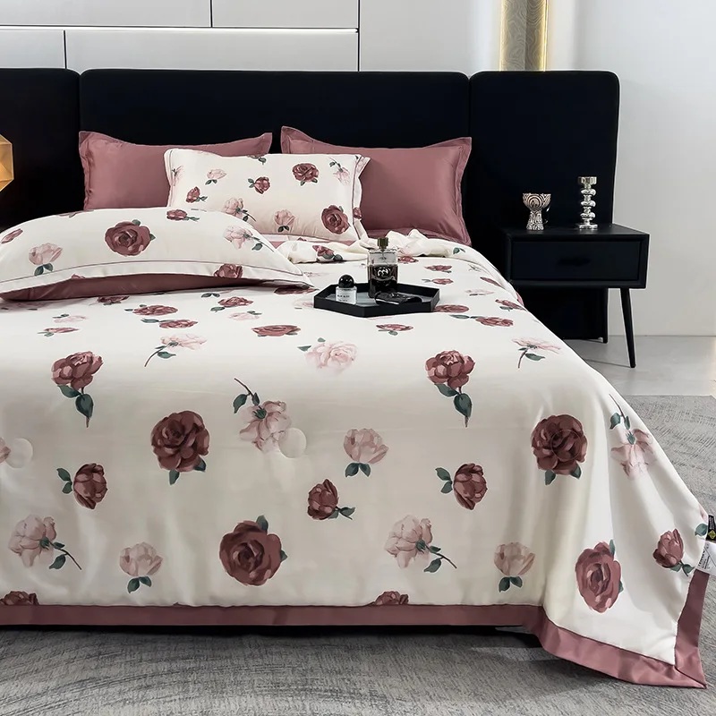 

New type A washed silk summer quilt, ice silk summer quilt, and light luxury air conditioning quilt
