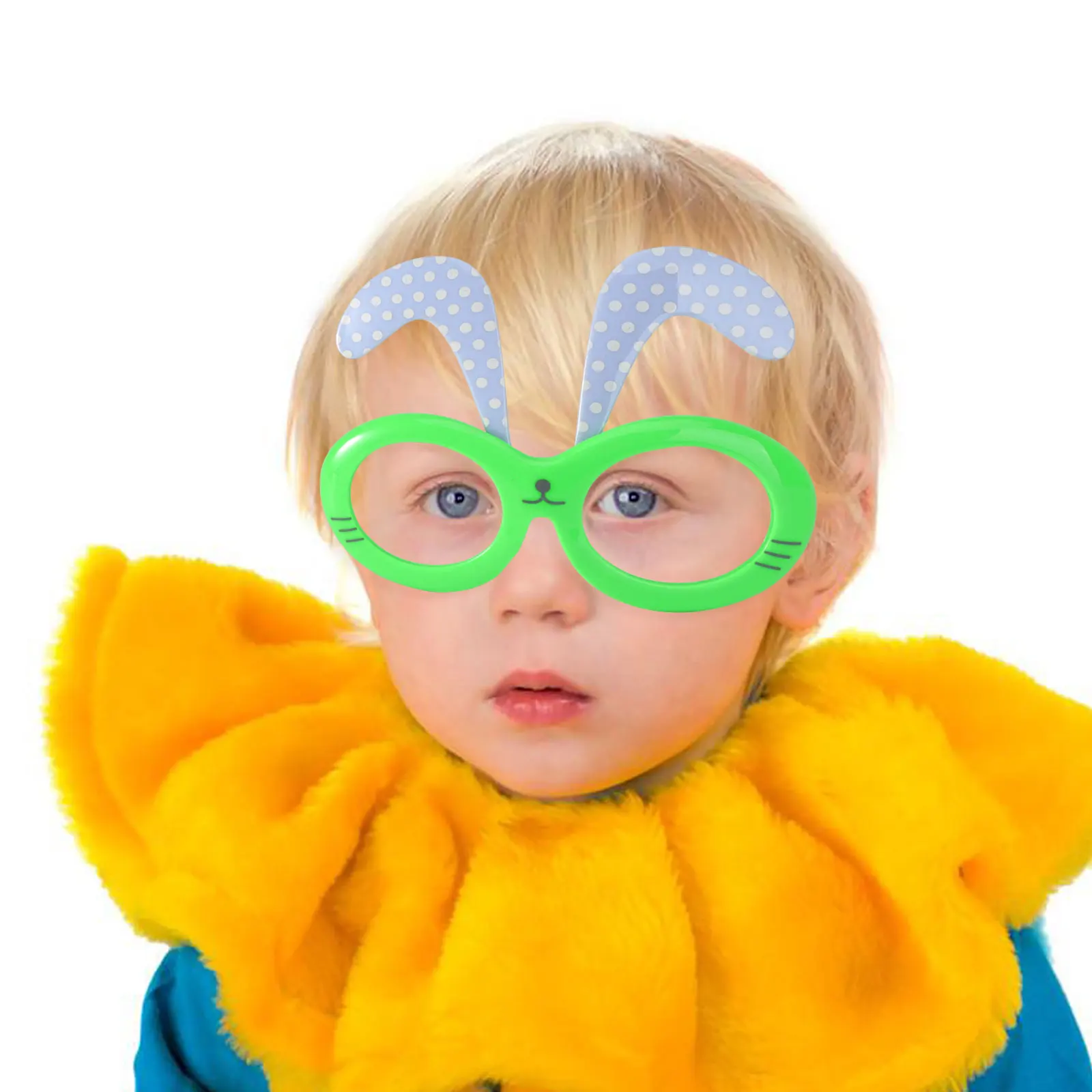

2 Pairs Rabbit Glasses Colorful Party Accessories Plastic Masks Birthday Supplies Fun Props Easter Costumes Lightweight Durable
