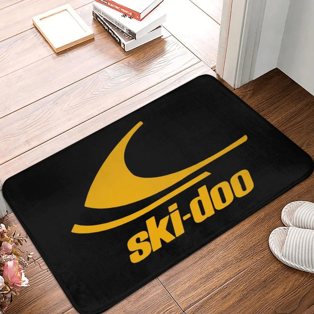 Vintage Ski Doo Doormat Rugs Carpet Mats Footpad Polyester Anti-slip Cushion Front Room Corridor Kitchen Bedroom Balcony Toilet