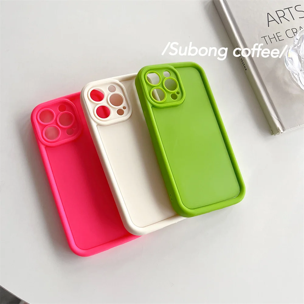 Skin Feel Comfortable Grip Soft Rubber Silicone Case for iPhone 15 Pro Max 7G 8G XR XS Max 11 12 13 Pro 14 Plus Shockproof Funda