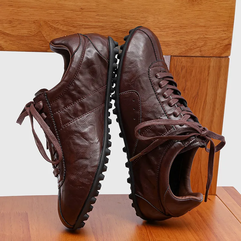 

2025 Retro Sneakers Casual Lace-up Flat Running Shoes Soft Comfortable Walking Shoes Round Toe Versatile Sports Shoes Size 38-46