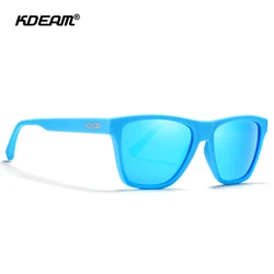 KDEAM Unbreakable TR90 Polarized Men Ultra Light Design Sun Glasses Driving Car Sports Shades Pack with Hard Case