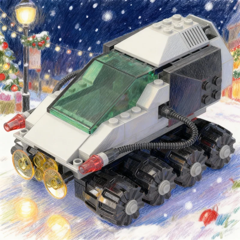 

158pcs MOC Armored Transport Space Classic Model Building Blocks Architecture Christmas Gift Toys Idea Education Brick Kids