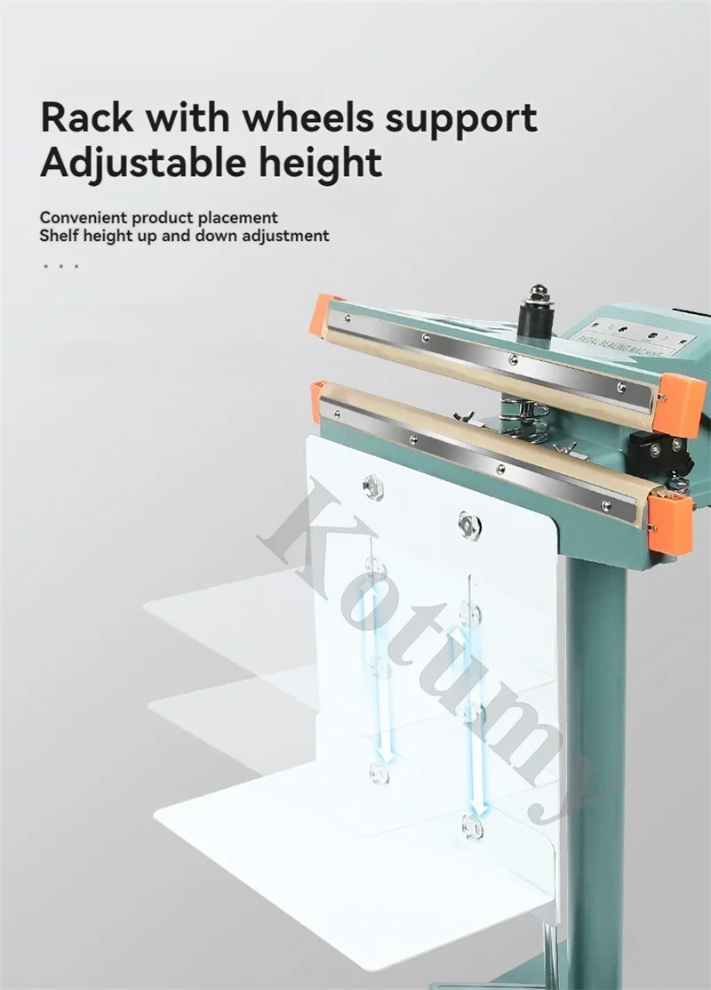 Pedale commerciale per uso domestico Pellicola in foglio di alluminio Sacchetto di plastica Pedale Macchina per termosaldatura Lunghezza 450 mm/350 mm